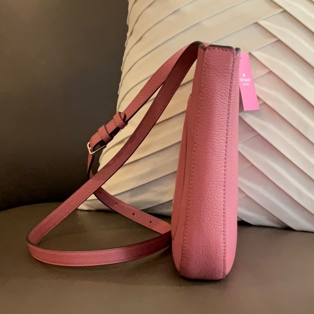 Kate Spade New York LEILA TOP ZIP CROSSBODY Pomegranate - Picture 4 of 9